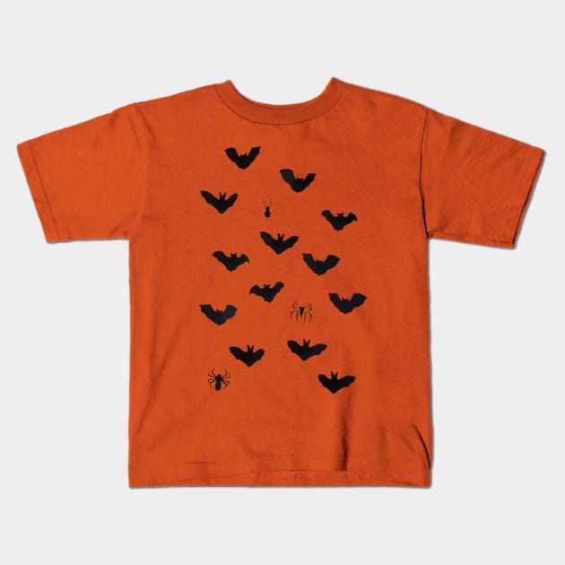 Bats And Spider Kids T-Shirt by Unique shirts and hoodies